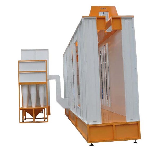 Multi Cyclone Powder Coating Booth Fast Color Change 