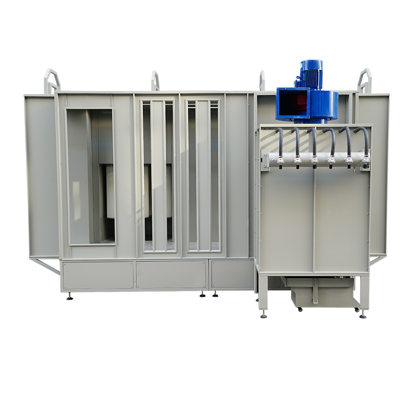 Tunnel Type Automatic Powder Coating Booth for Single Color